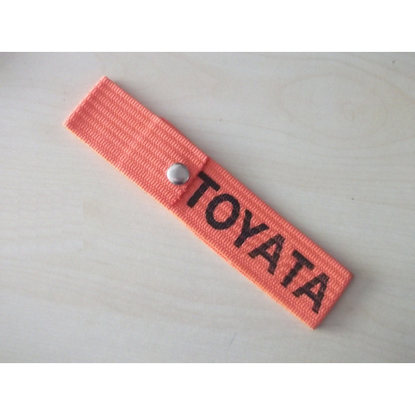 TOYOTA TAMPON ÇEKİ İPİ TURUNCU (TOYOTA TAMPON ASKISI) TAMPON SÜSÜ - TAMPON DİLİ -TAMPON İPİ ürün görseli 1