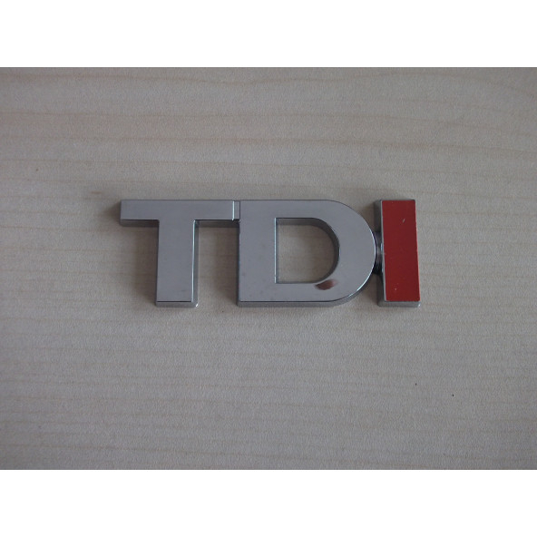 TDI BAGAJ YAZISI NİKELAJ-KIRMIZI (PLASTİK) TDI ARMASI, TDI YAZISI, TDI LOGOSU ürün görseli 1