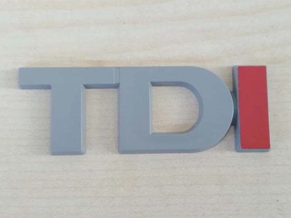 TDI BAGAJ YAZISI GRİ (PLASTİK) TDI ARMASI, TDI YAZISI, TDI LOGOSU ürün görseli 1