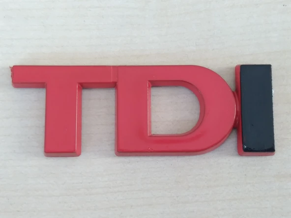 TDI BAGAJ YAZISI KIRMIZI (PLASTİK) TDI ARMASI, TDI YAZISI, TDI LOGOSU ürün görseli 1