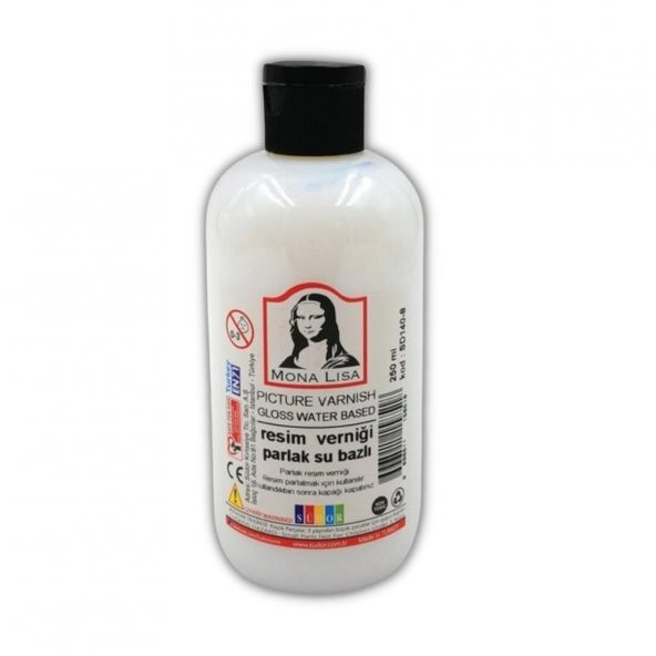 Resim Verniği 250 ml Su Bazlı 1 adet Resim Parlatıcı Vernik 250 ml 1 Adet ürün görseli 1