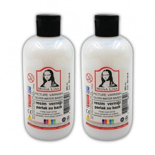 Resim Verniği 250 ml Su Bazlı 2 adet Resim Parlatıcı Vernik 250 ml 2 Adet ürün görseli 1