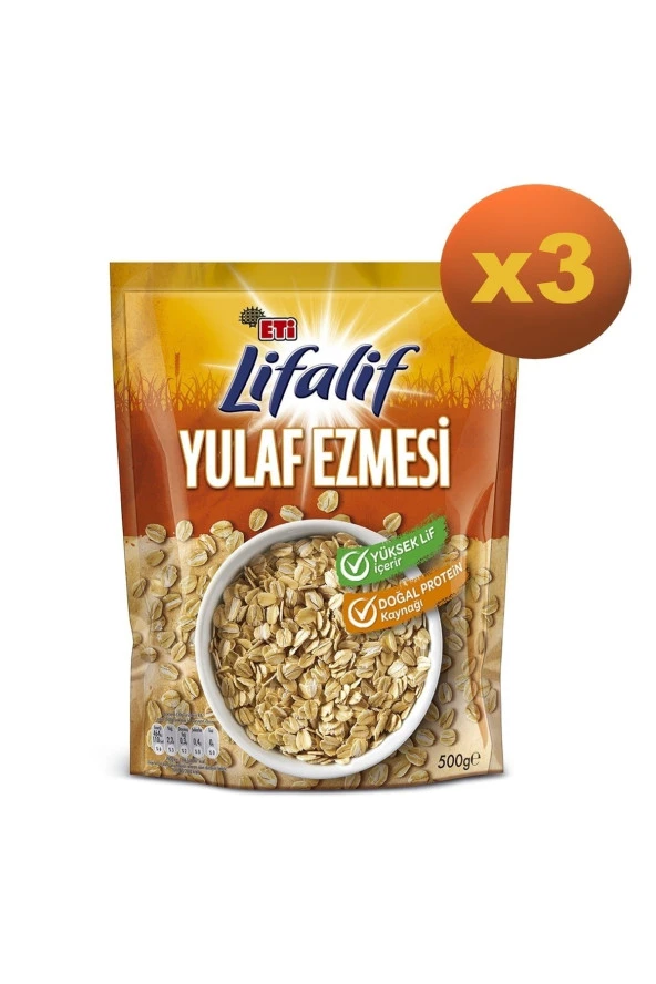 Eti Lifalif Yulaf Ezmesi 500 G X 3 Adet ürün görseli 1