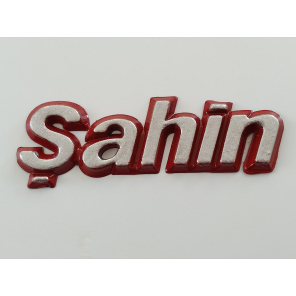 ŞAHİN YAZISI RENKLİ KIRMIZI - ŞAHİN BAGAJ YAZISI (ŞAHİN BAGAJ LOGOSU) ürün görseli 1