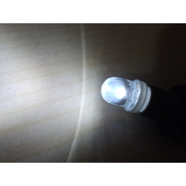 T10 DİPSİZ LED AMPUL (İTHAL) BEYAZ 12V (1ADET FİYATI) T10 PARK, SİNYAL, PLAKA, GERİ VİTES AMPULU ürün görseli 1