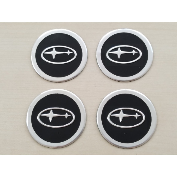SUBARU JANT GÖBEK ARMASI Alüminyum 6cm (Subaru logo) SUBARU jant göbeği - SUBARU jant arması NO-1 ürün görseli 1