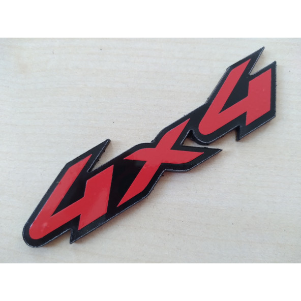 4x4 LOGOSU KIRMIZI 9cm (4x4 ARMASI) 4x4 YAZISI - 4x4 LOGO ürün görseli 1