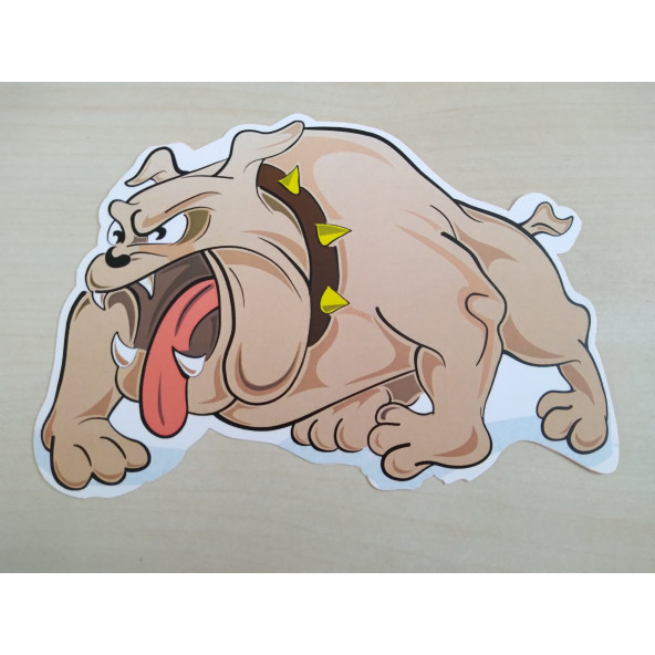 KIZGIN KÖPEK STİCKER 16x11cm PİTBUL KÖPEK STİCKER, KIZGIN KÖPEK ETİKETİ, KIZGIN KÖPEK ÇIKARTMASI ürün görseli 1
