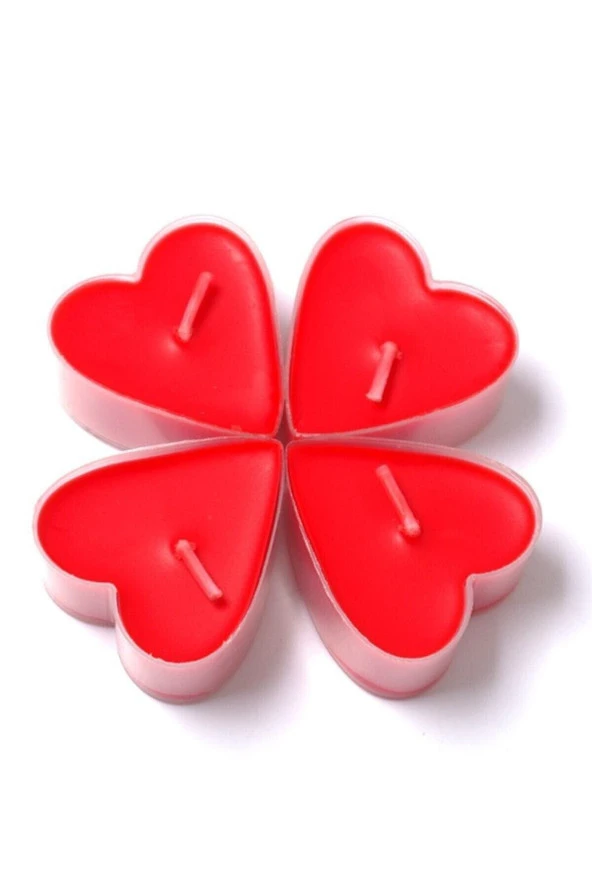 Mum Tea lights  8ad KALP Şekilli - Resim 3
