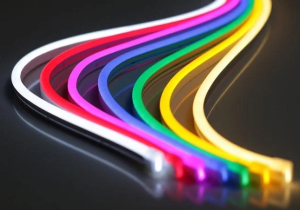 Neon Şerit Led Yeşil 12V Dc 6 mm 10w/m Ip65 520-530nm (5 Metre Makara Fiyatıdır) ürün görseli 1