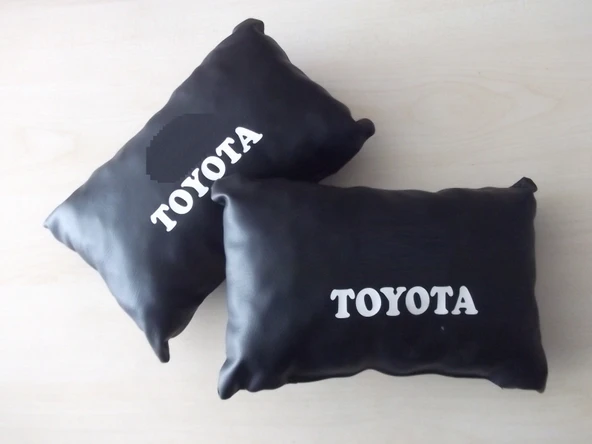 TOYOTA BOYUN YASTIĞI SİYAH 1.KALİTE DERİ TOYOTA YASTIK TAKIMI (BAŞLIK YASTIĞI) seyahat yastığı ürün görseli 1