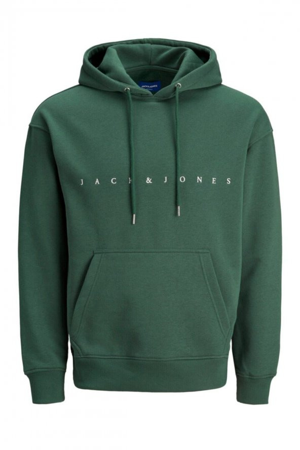 JACK JONES Erkek Kapüşonlu Sweatshirt 12176864 - Resim 3