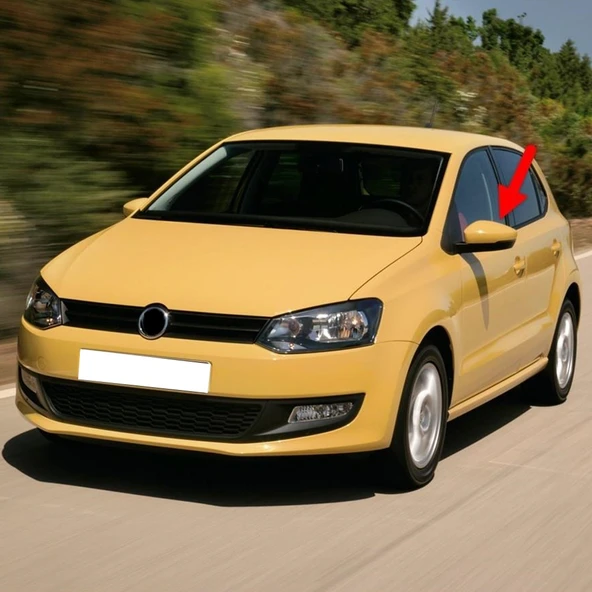 VW Polo 2010-2017 Sol Yan Dış Dikiz Aynası Üst Kapağı 6R0857537B ürün görseli 1