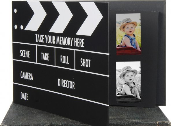 Klaket Fotoğraf Albümü Hediyelik Albüm Sinema Klaket Albüm Çocuk Albümü ürün görseli 1