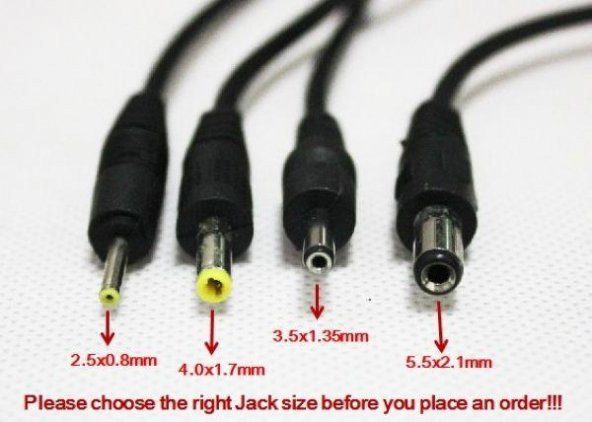 4.0x1.7 mm Erkek DC Jack - Resim 2