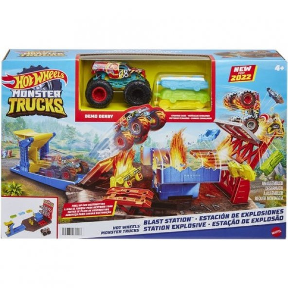 Hw Monster Trucks Patlama Istasyonu Oyun Seti HFB12 ürün görseli 1