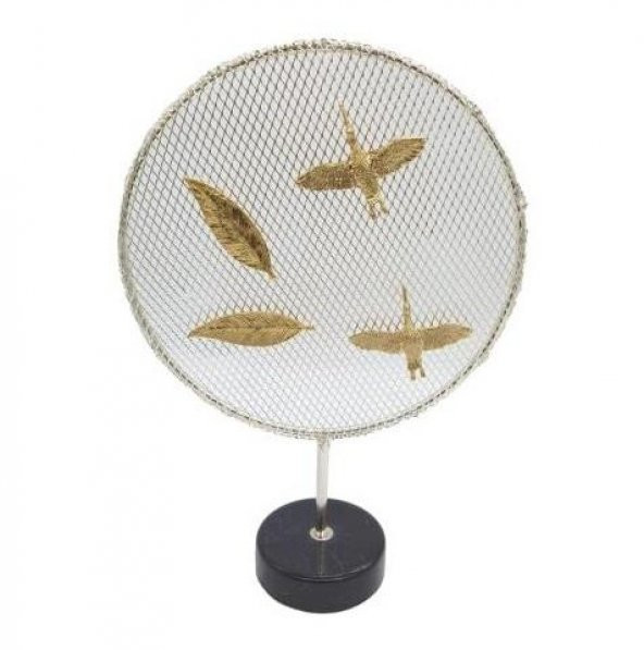Crearthome Çember Metal Gümüş Renk Dekoratif Obje 36x25 cm SMT-5-PL ürün görseli 1