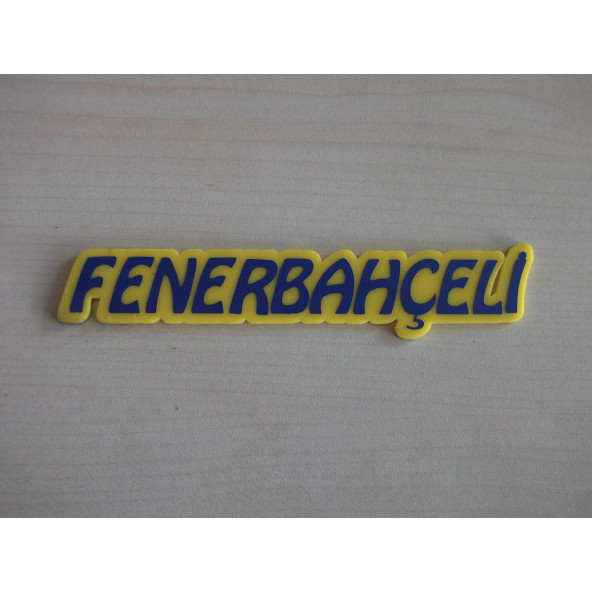 FENERBAHÇELİ YAZISI 11x2,5cm KABARTMA PLASTİK FENERBAHÇELİ ARMASI ürün görseli 1