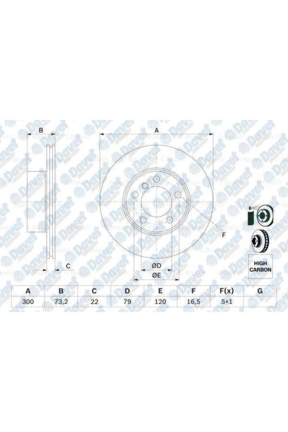 On Fren Dıskı Bmw 1 Serısı F20-f21 3 Serısı F30-f31-f34 ürün görseli 1