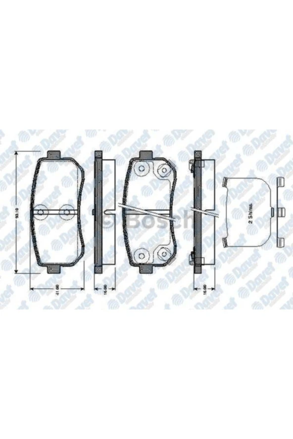 Fren Balatası Arka Wva 24320 Hyundaı Accent Era 07-11 I20 08-15 I30 07-12 Ix20 ürün görseli 1