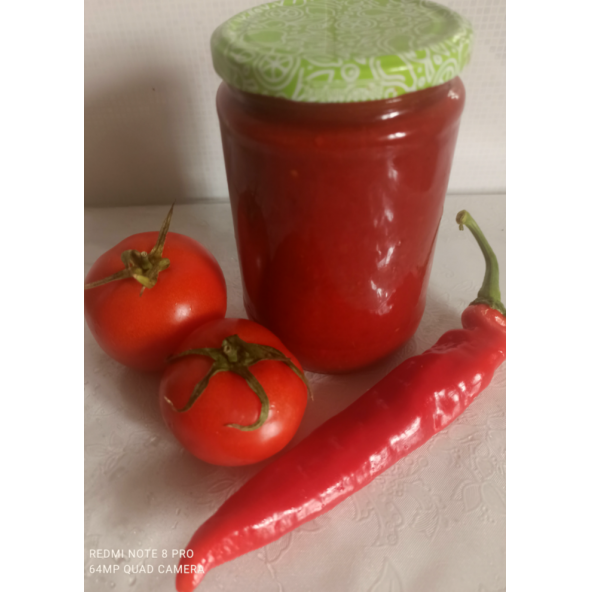 Domates ve biber karışımı sos (850 gr × 3 adet cam kavanoz) ürün görseli 1