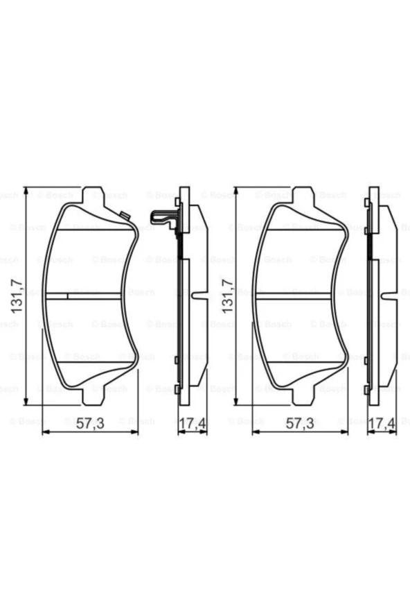Fren Balatası On Vwa 23766 Corolla 1.4 Vvt-ı 01.2002- 1.6 Vvt-ı 01.2002- 2.0d 4 ürün görseli 1