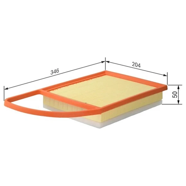 Hava Filtresi Partner-Berlıngo 10 P206-P207-P308 07 C3-C4-C5 10 1.6hdı F026400220 ürün görseli 1