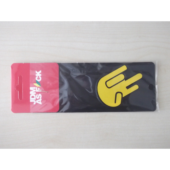 JDM EL LOGOSU 6,5x4cm KABARTMA SPORT ARMA SİYAH (JDM ARMASI) JDM YAZISI - JDM LOGO ürün görseli 1
