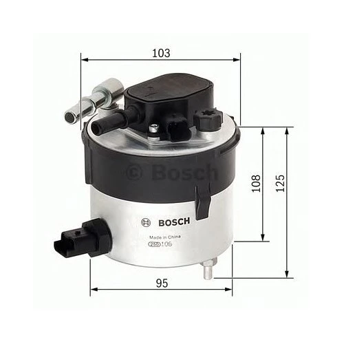 Bosch F026402046 Yakıt Filtresi Fıesta Iv (08-)-Focus C-Max (03-07)-C-Max (07-)-Focus Iı -Mazda 2- Mazda 3 1.6Tdcı ürün görseli 1