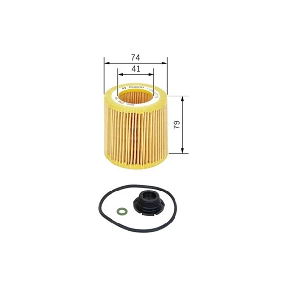Yağ Filtresi Bmw 1 F20 -Bmw 2 F22 -Bmw 3 F30-F35-F80-F31-F34 -Bmw 4 F32-F82-F33-F83-F36 -Bmw 5 F026407175 ürün görseli 1