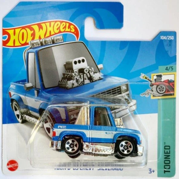 Hot Wheels Tekli Arabalar TOON'D 83 CHEVY SİLVERADO HCT26 - Resim 4