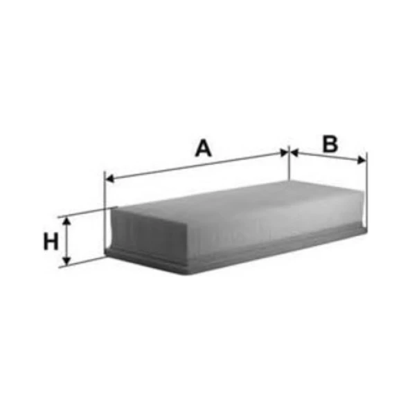 Bosch Hava Filtresi 70X266X212 A4 1.6 00 Alz ürün görseli 1