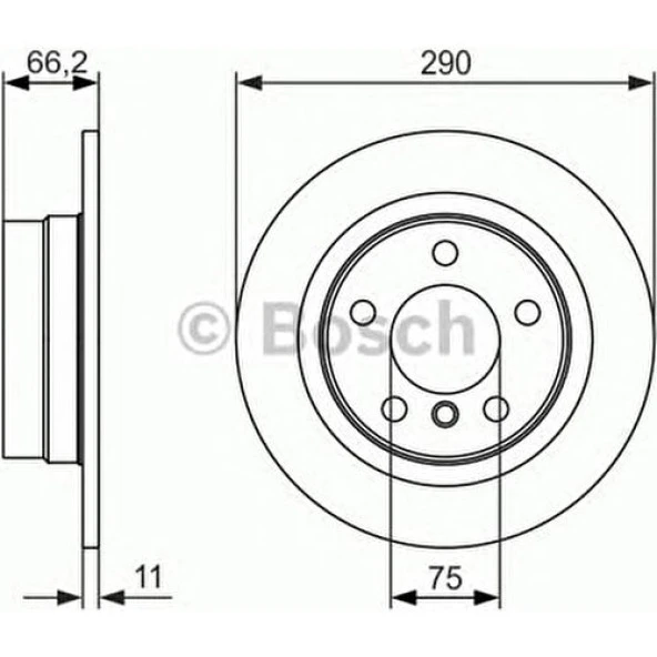 Bosch Fren Diski Arka 5D 302Mm F20 F21 11 ürün görseli 1