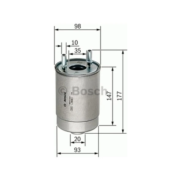 Bosch Mazot Filtresi Fluence 1.5Dcı 05 Megane III 1.5 1.9 Dcı ürün görseli 1