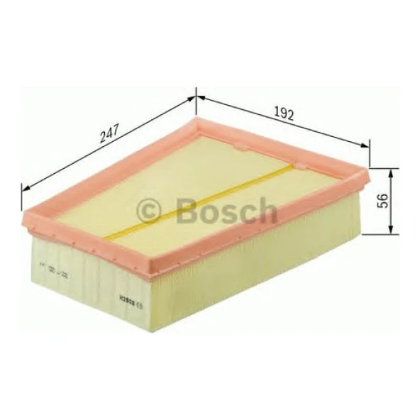 Bosch Hava Filtresi Flunce 1.5 05 Megane III 1.5 1.6 09 ürün görseli 1