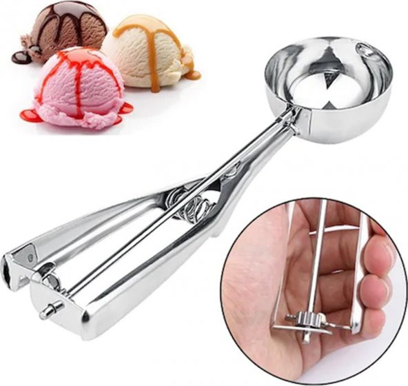 Ngn Home Dondurma Ve Helva Servis Kaşığı Büyük Boy 22x5 Cm ürün görseli 1