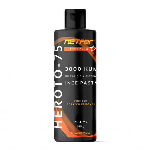 Netfer Heroto-75 Kılcal Çizik Giderici İnce Pasta - 250 mL ürün görseli 1