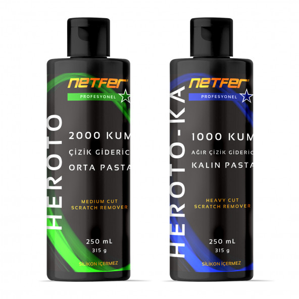 Netfer 2'li Orta Kalın Pasta Set - 2x250 mL ürün görseli 1