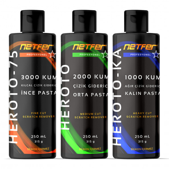 Netfer 3'lü Pasta Set - 3x250 mL ürün görseli 1