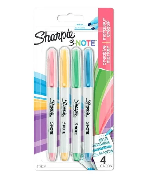 Sharpie Kreatif Marker Kesik Uç 4lü Kalem Seti 2138234 ürün görseli 1