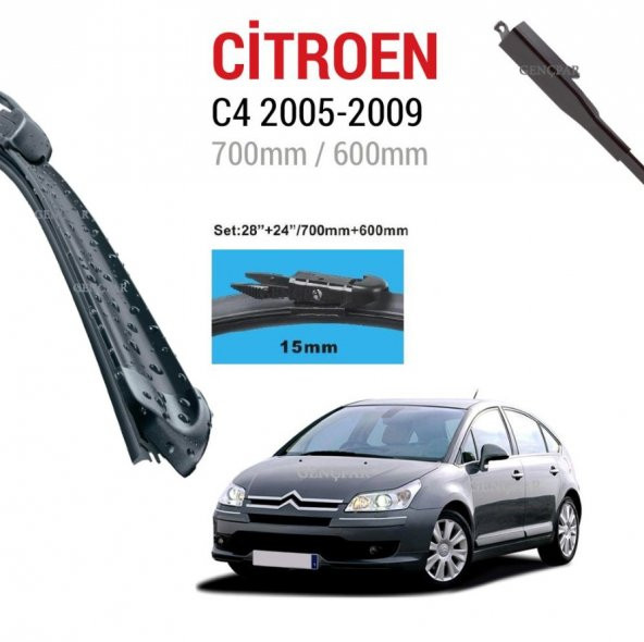 Citroen C4 Silecek Takımı 2005-2009 ürün görseli 1
