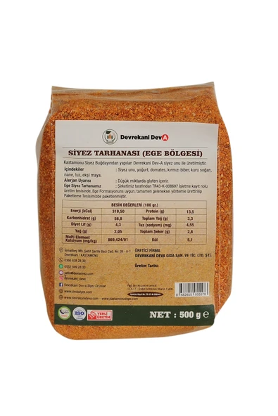 SİYEZ TARHANASI EGE 500G - Resim 2