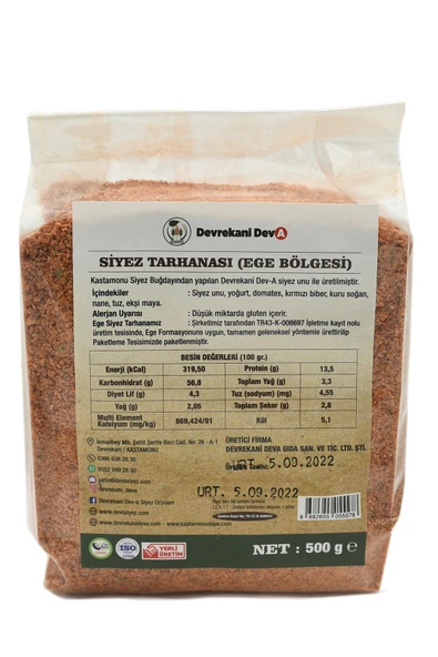 SİYEZ TARHANASI EGE 500G ürün görseli 1