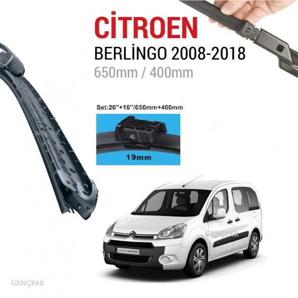 Citroen Berlingo Silecek Takımı 2008-2018 ürün görseli 1