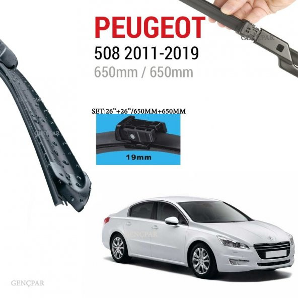 Peugeot 508 Silecek Takımı 2011-2019 ürün görseli 1