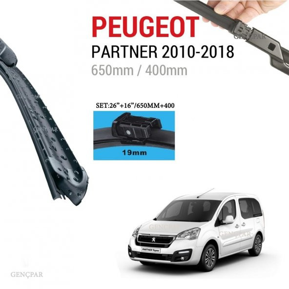 Peugeot Partner Silecek Takımı 2010-2018 ürün görseli 1