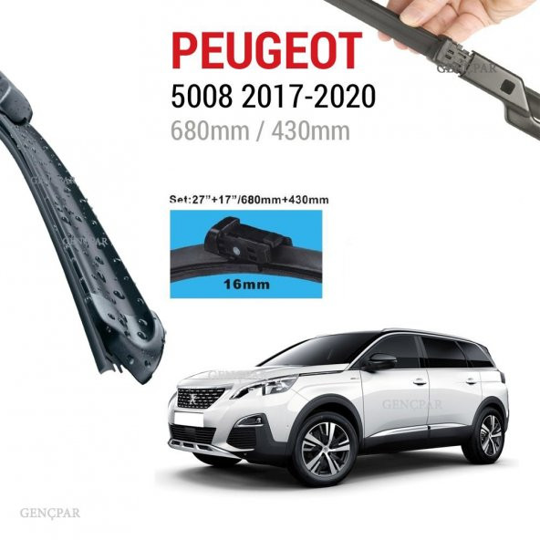 Peugeot 5008 Silecek Takımı 2017-2020 ürün görseli 1