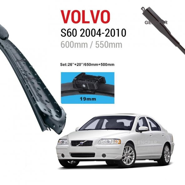 Volvo S60 Silecek Takımı 2004-2010 ürün görseli 1