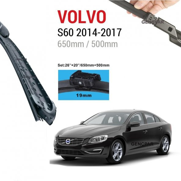 Volvo S60 Silecek Takımı 2014-2017 ürün görseli 1