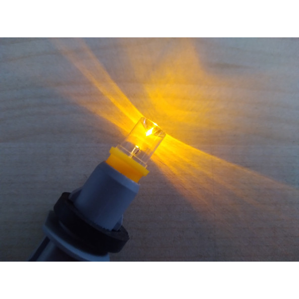T10 DİPSİZ LED AMPUL (İTHAL) SARI12V (2ADET FİYATI) T10 PARK, SİNYAL, PLAKA, GERİ VİTES AMPULU ürün görseli 1